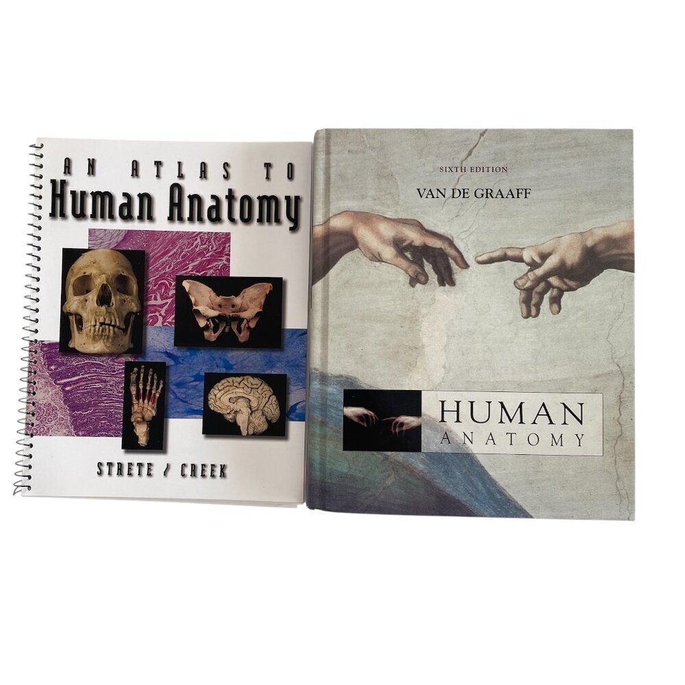 New Human Anatomy Textbook & Atlas Bundle Van De Graaff​​​